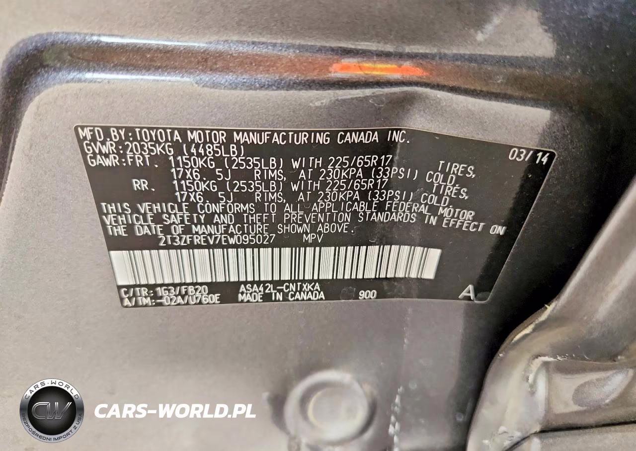 2014 Toyota Rav4 Le VIN:2T3ZFREV7EW095027 - 13