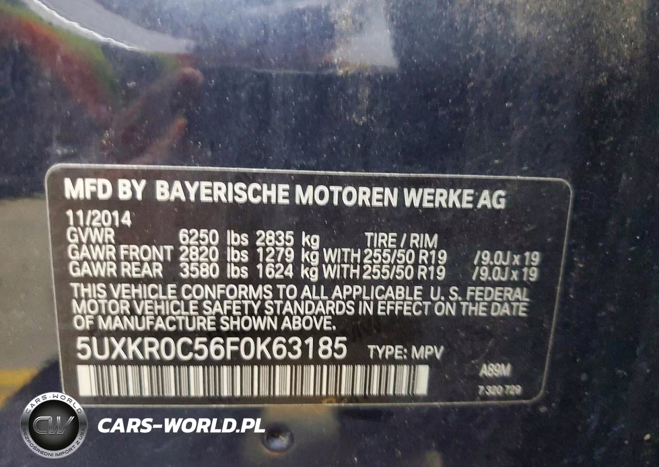 2015 BMW X5 xDrive35I VIN:5UXKR0C56F0K63185 - 13