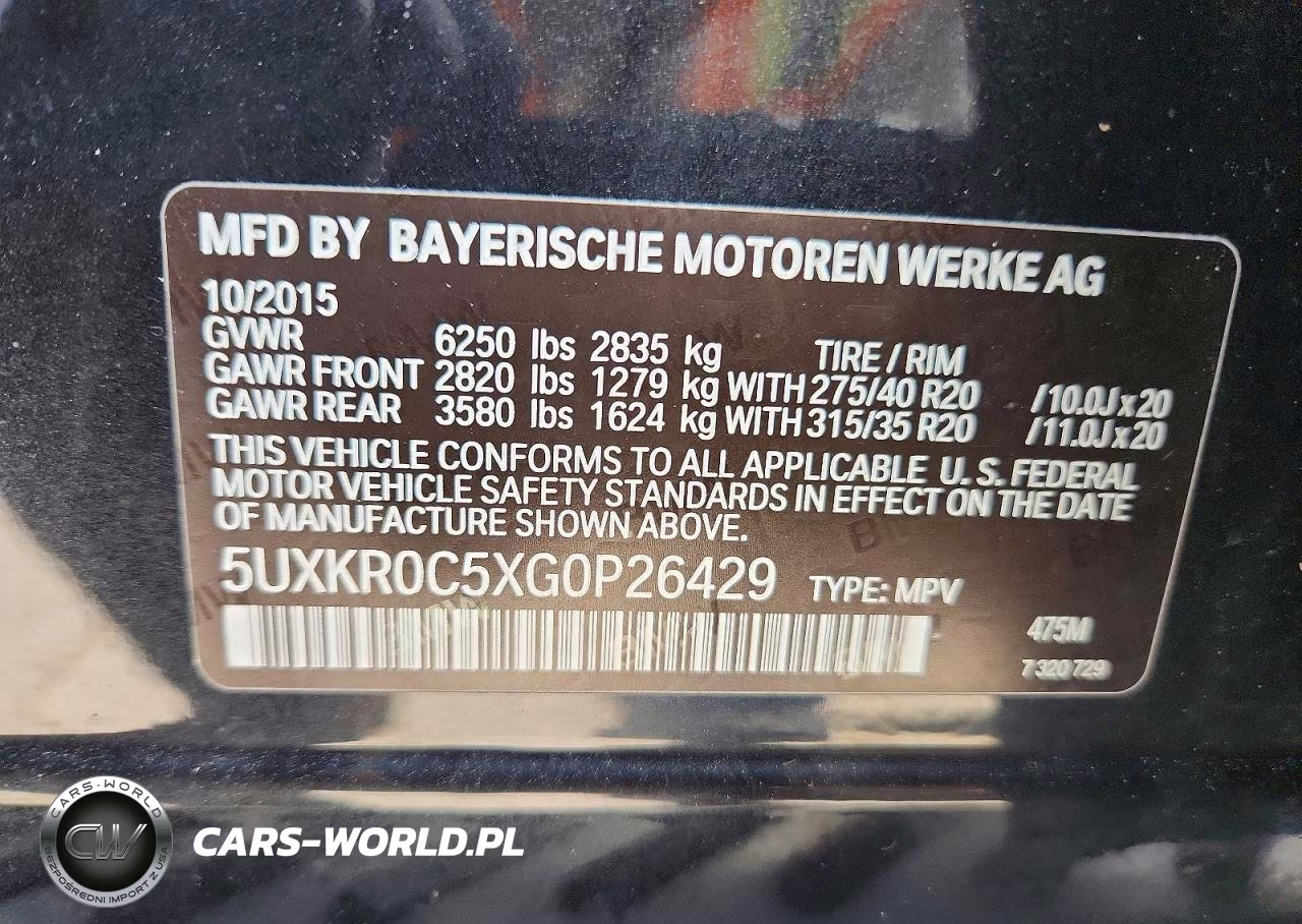 2016 BMW X5 xDrive35I VIN:5UXKR0C5XG0P26429 - 13