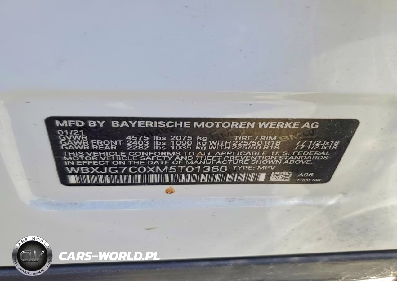 2021 BMW X1 Sdrive28I VIN:WBXJG7C0XM5T01360 - 13