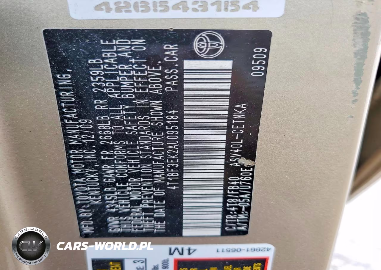 2010 Toyota Camry Le VIN:4T1BF3EK2AU095184 - 24