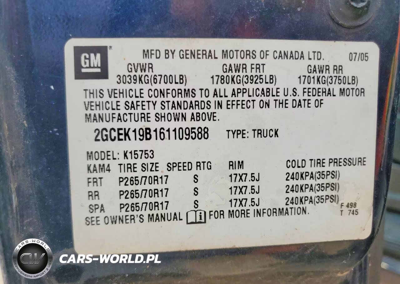 2006 Chevrolet Silverado K1500 VIN:2GCEK19B161109588 - 12