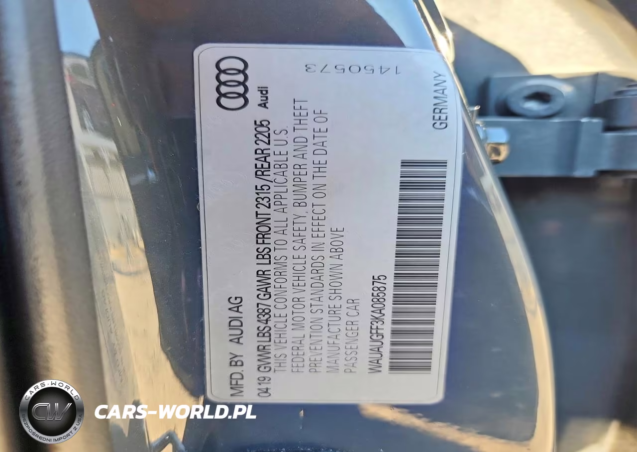 2019 Audi A3 Premium VIN:WAUAUGFF3KA085875 - 12