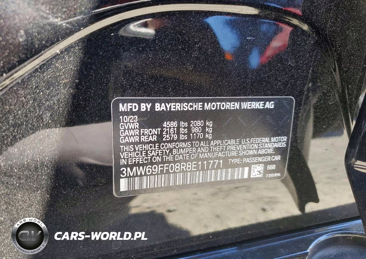 2024 BMW 330I VIN:3MW69FF08R8E11771 - 13