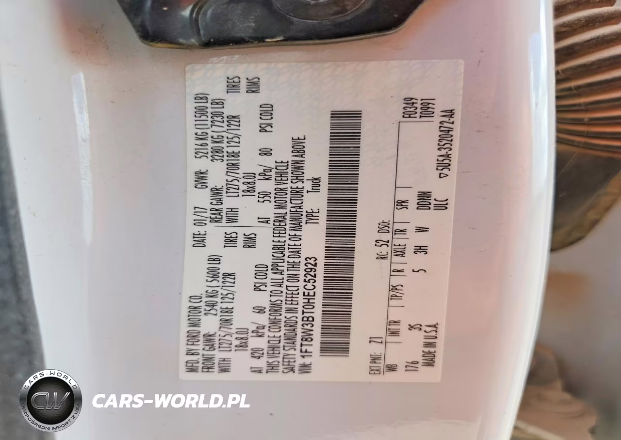 2017 Ford F350 Super Duty VIN:1FT8W3BT0HEC52923 - 13