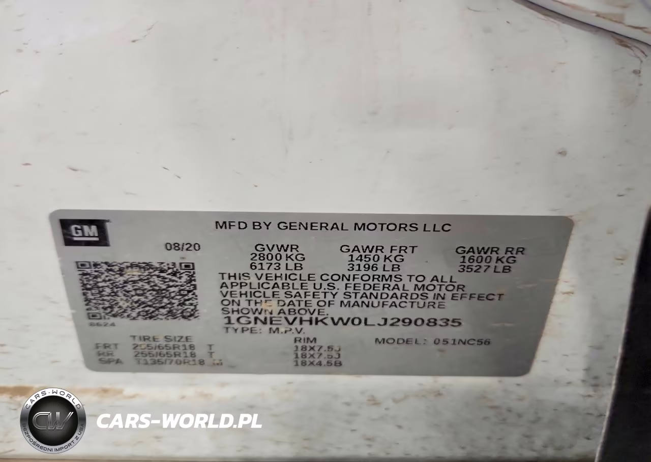 2020 Chevrolet Traverse Lt VIN:1GNEVHKW0LJ290835 - 13