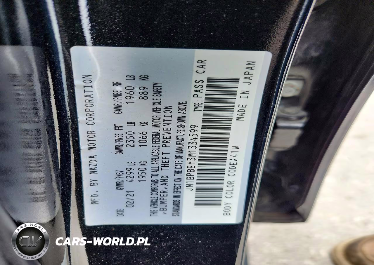 2021 Mazda 3 Premium Plus VIN:JM1BPBEY3M1334599 - 12