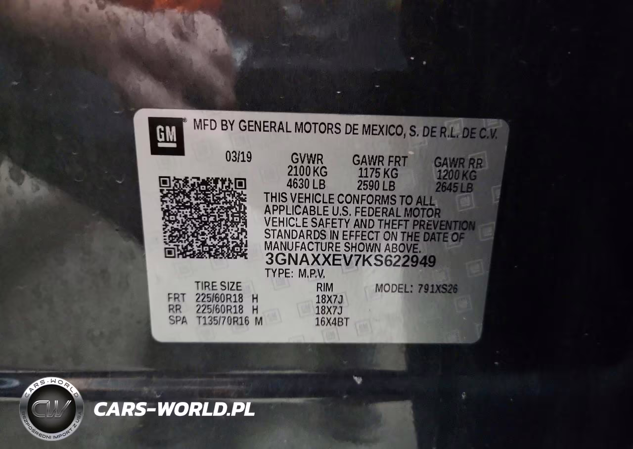 2019 Chevrolet Equinox Premier VIN:3GNAXXEV7KS622949 - 14