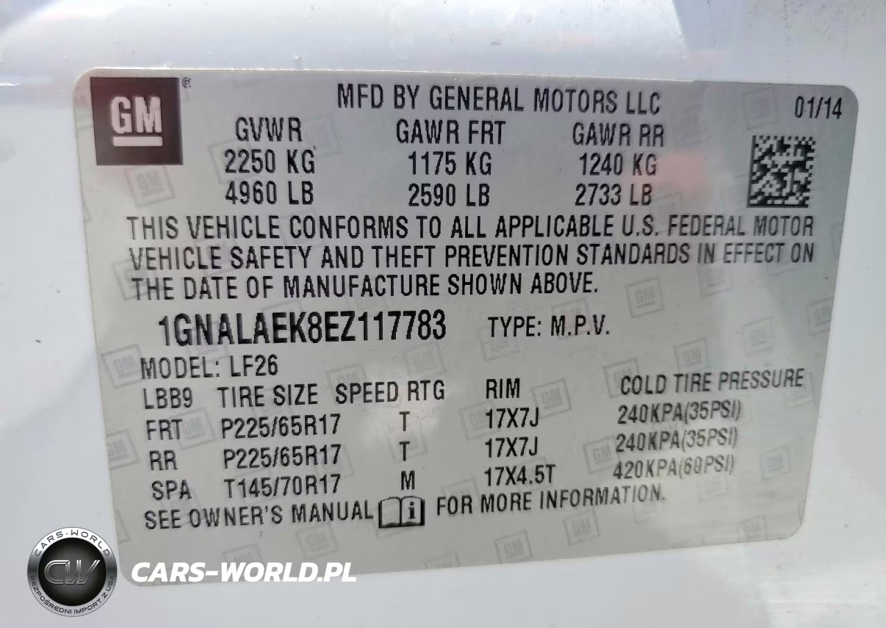2014 Chevrolet Equinox Ls VIN:1GNALAEK8EZ117783 - 12