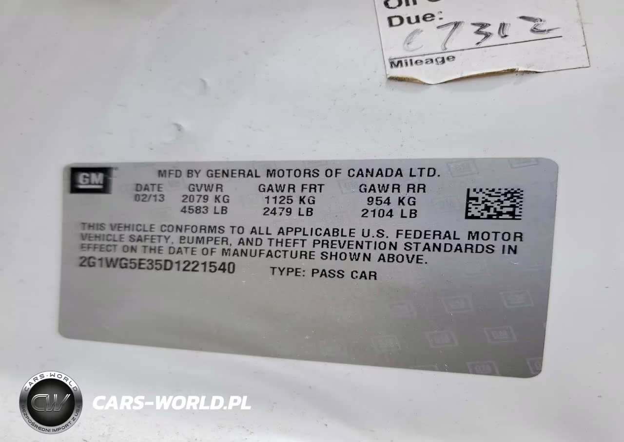 2013 Chevrolet Impala Lt VIN:2G1WG5E35D1221540 - 12