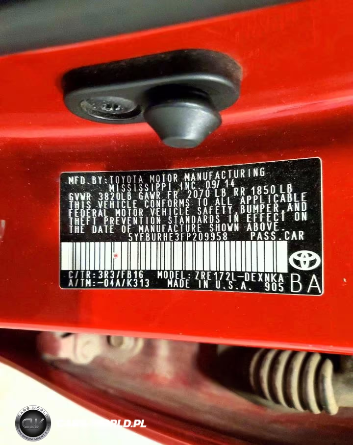 2015 Toyota Corolla Le VIN:5YFBURHE3FP209958 - 12