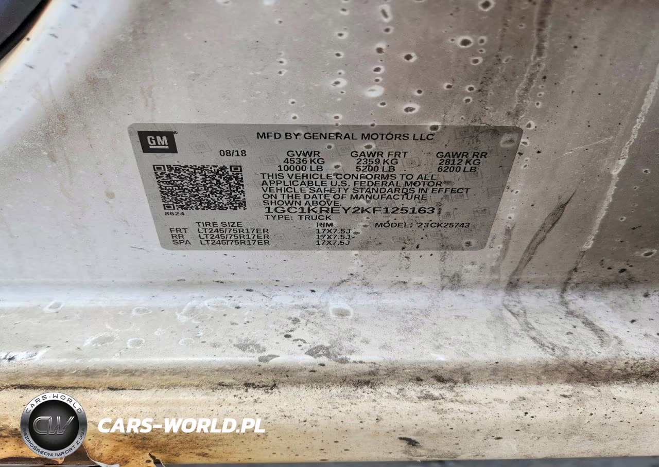 2019 Chevrolet Silverado K2500 Heavy Duty VIN:1GC1KREY2KF125163 - 12