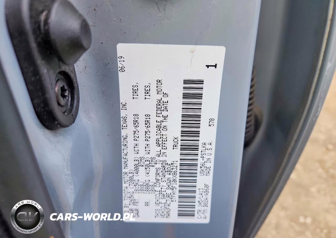 2019 Toyota Tundra Crewmax Limited VIN:5TFHY5F10KX863271 - 12