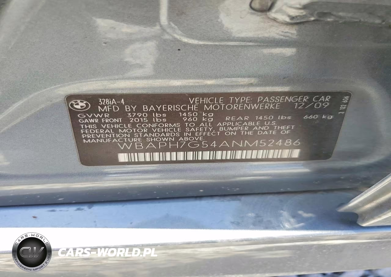 2010 BMW 328 I VIN:WBAPH7G54ANM52486 - 13