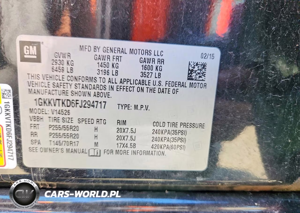 2015 GMC Acadia Denali VIN:1GKKVTKD6FJ294717 - 14