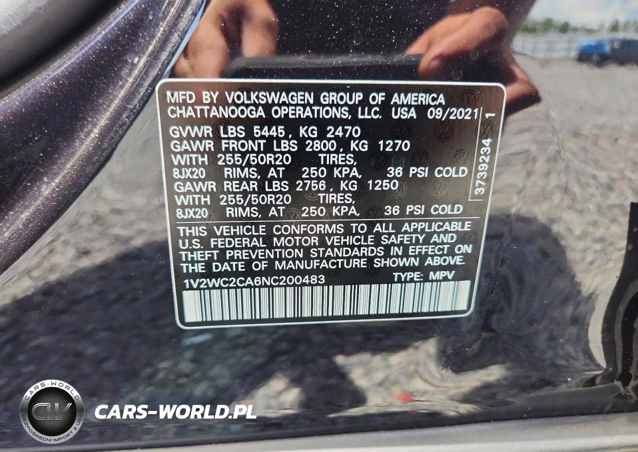 2022 Volkswagen Atlas Cross Sport Se VIN:1V2WC2CA6NC200483 - 13