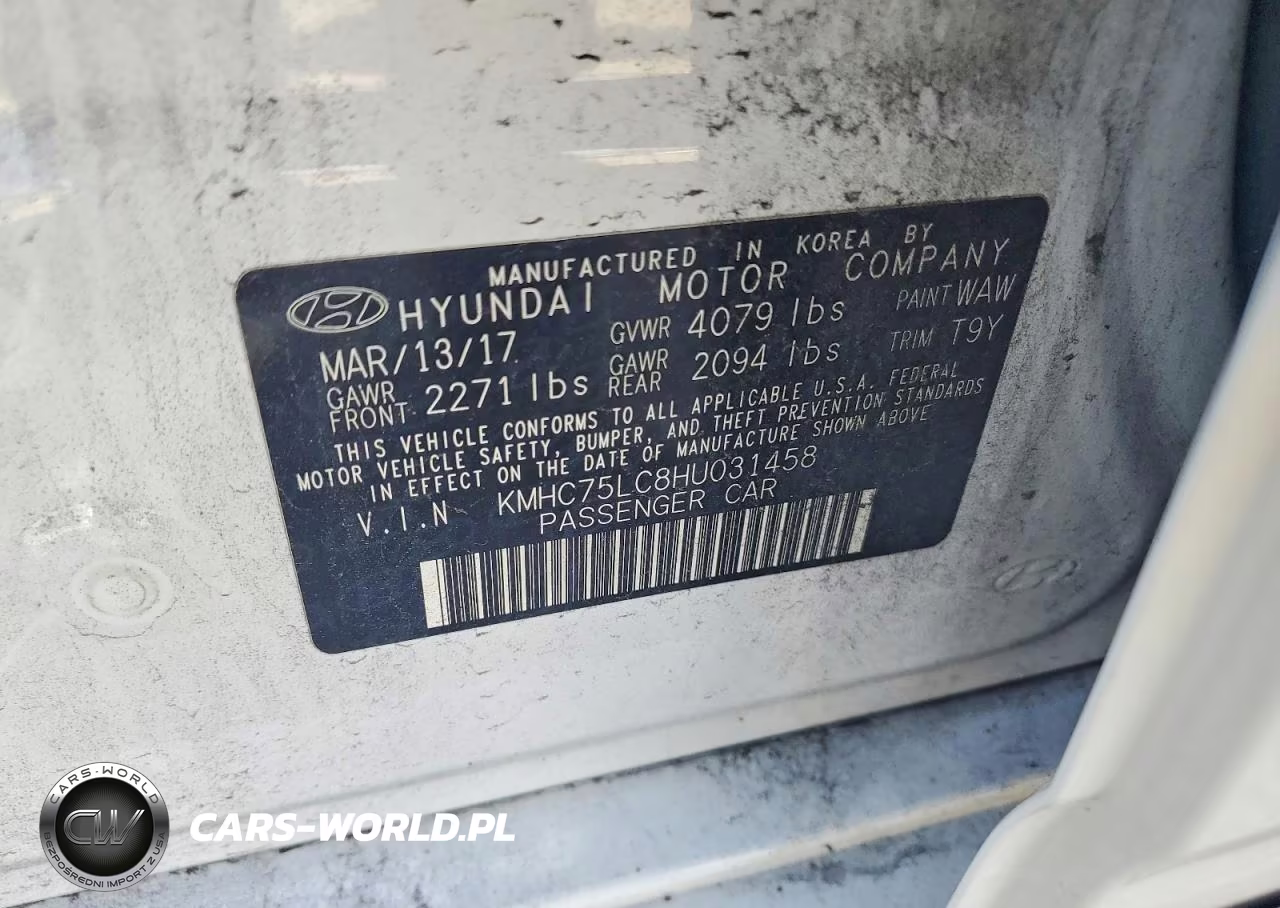 2017 Hyundai Ioniq Sel VIN:KMHC75LC8HU031458 - 12