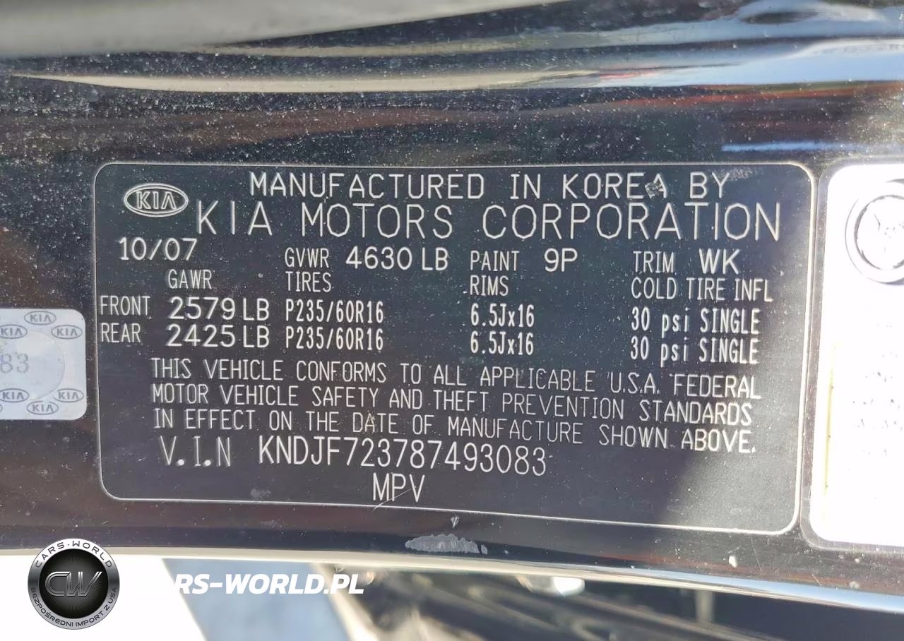 2008 Kia Sportage Lx VIN:KNDJF723787493083 - 12