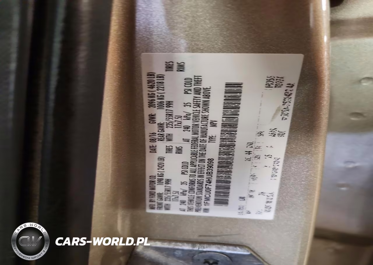 2017 Ford Escape S VIN:1FMCU0F74HUB39098 - 14