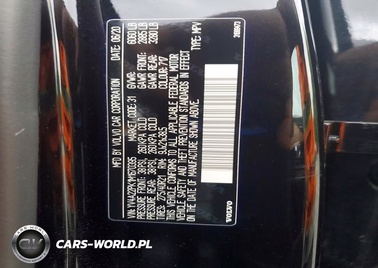 2021 Volvo Xc90 T6 Momentum VIN:YV4A22PK1M1670395 - 14