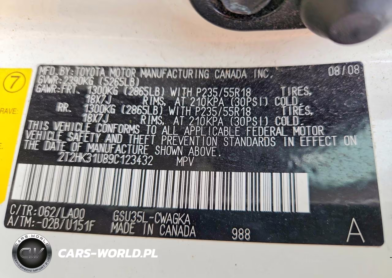 2009 Lexus Rx 350 VIN:2T2HK31U89C123432 - 13