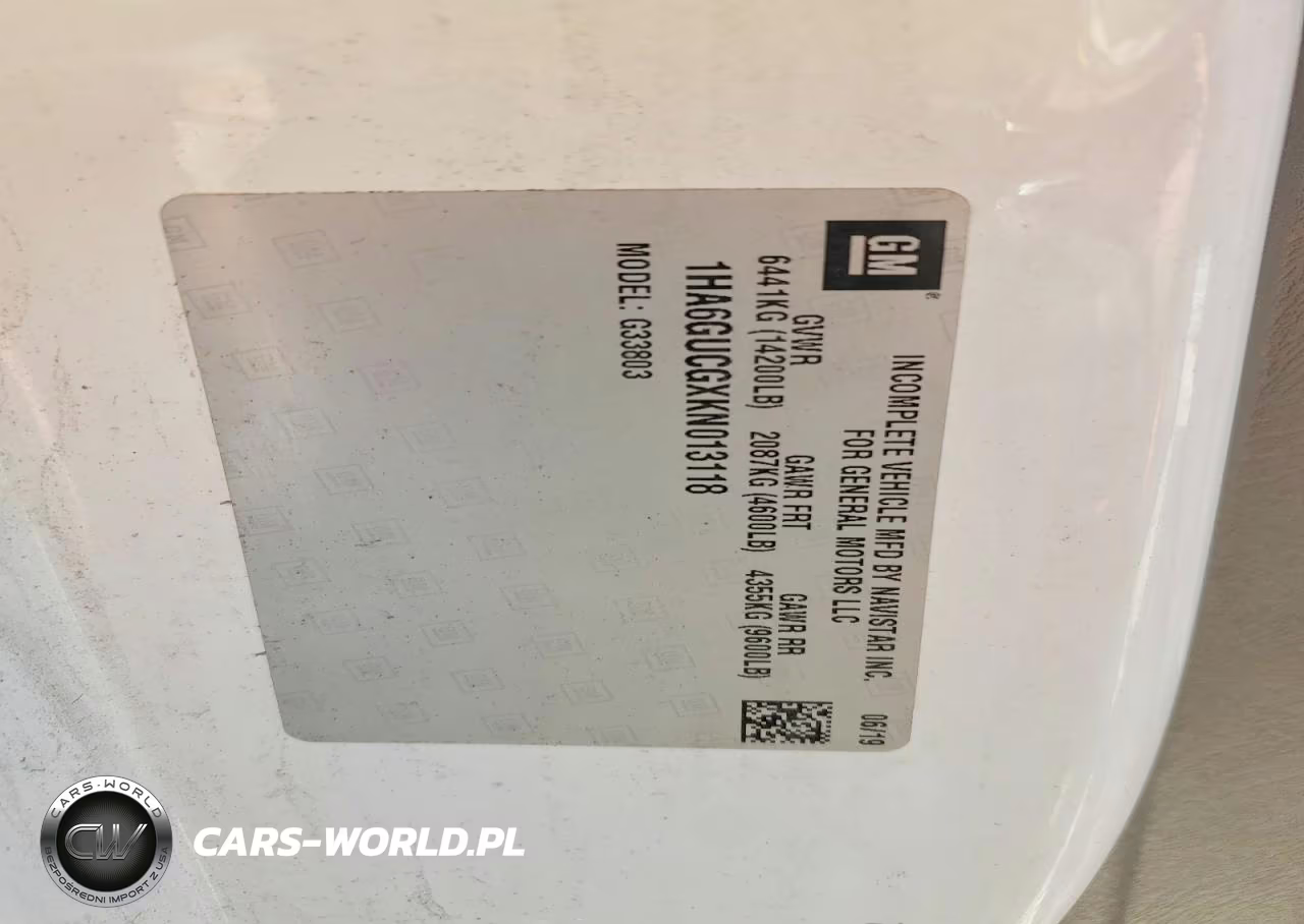 2019 Chev Express G4500 VIN:1HA6GUCGXKN013118 - 13