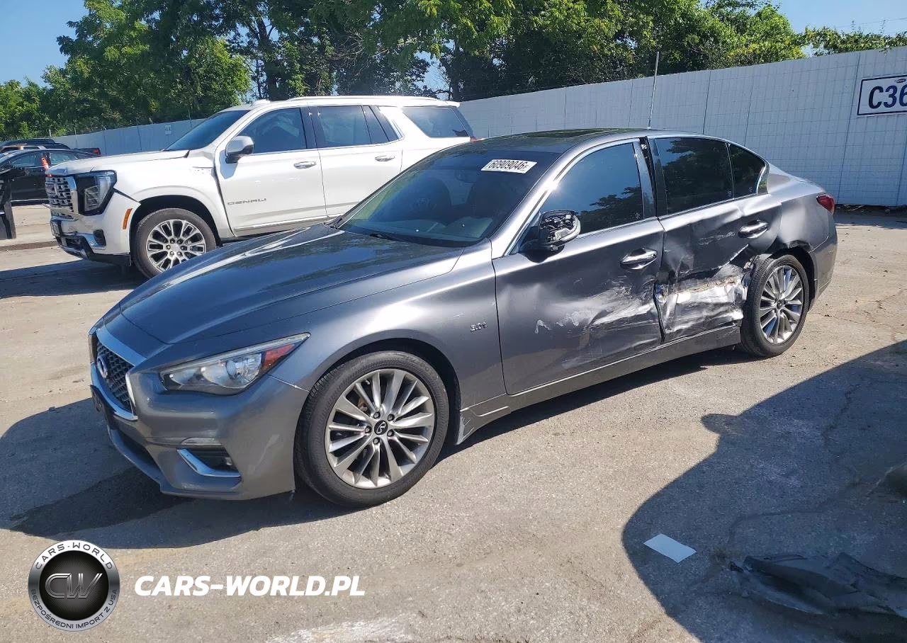 2019 Infiniti Q50 3.0T Luxe VIN:JN1EV7AR0KM591667 - 1