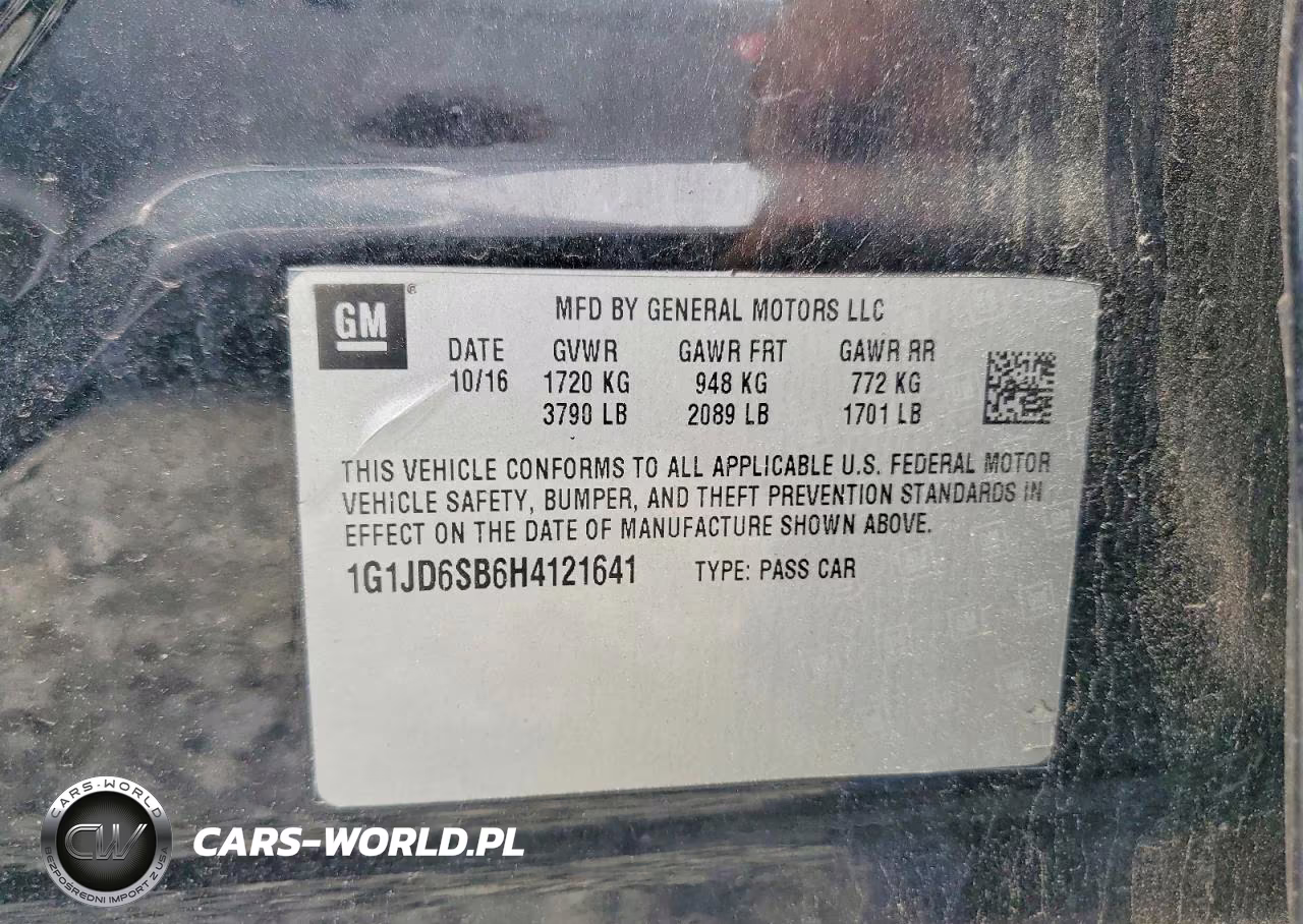 2017 Chevrolet Sonic Lt VIN:1G1JD6SB6H4121641 - 13