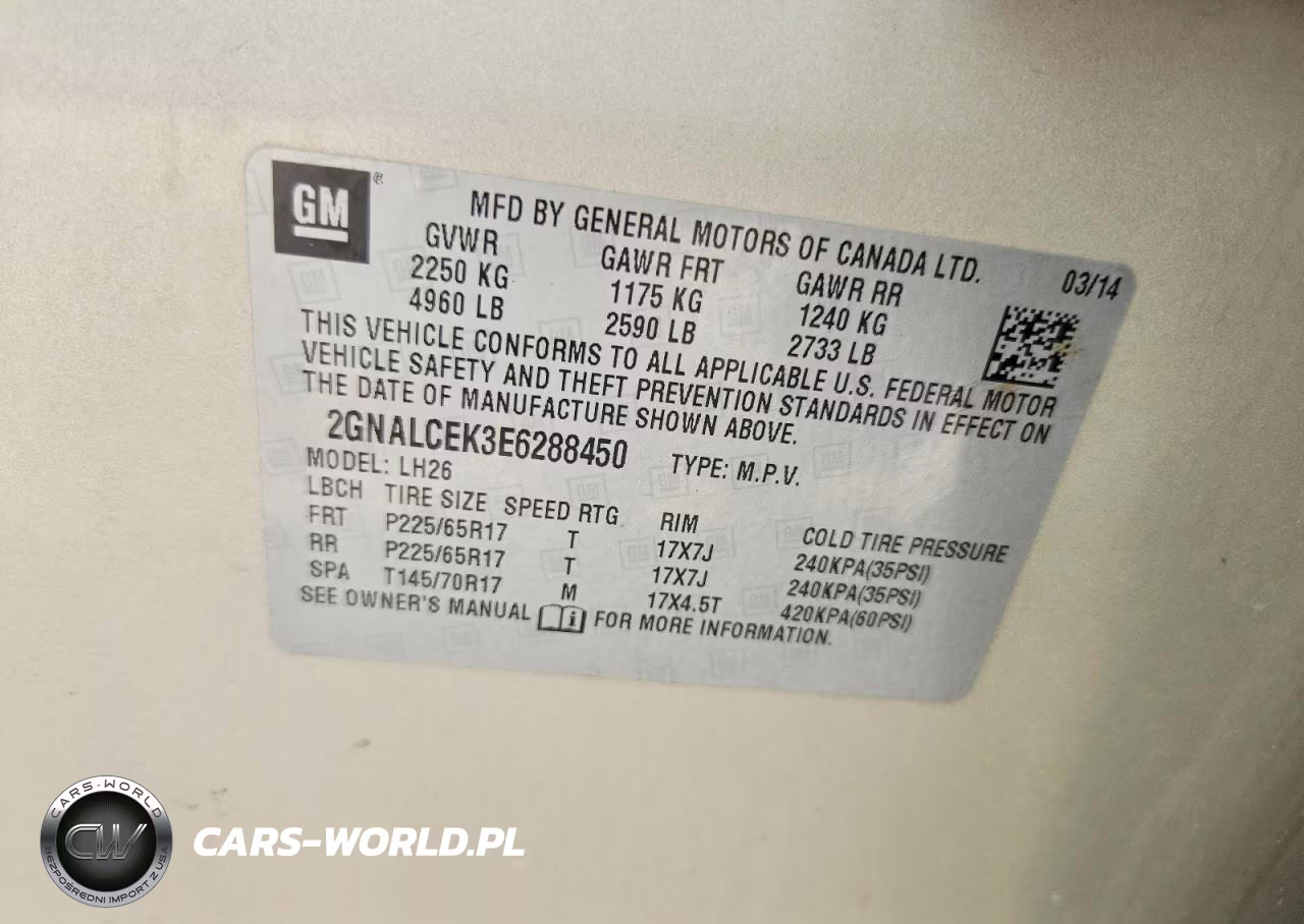 2014 Chevrolet Equinox Lt VIN:2GNALCEK3E6288450 - 13