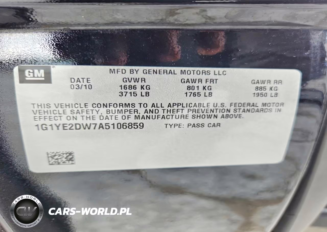 2010 Chevrolet Corvette VIN:1G1YE2DW7A5106859 - 12