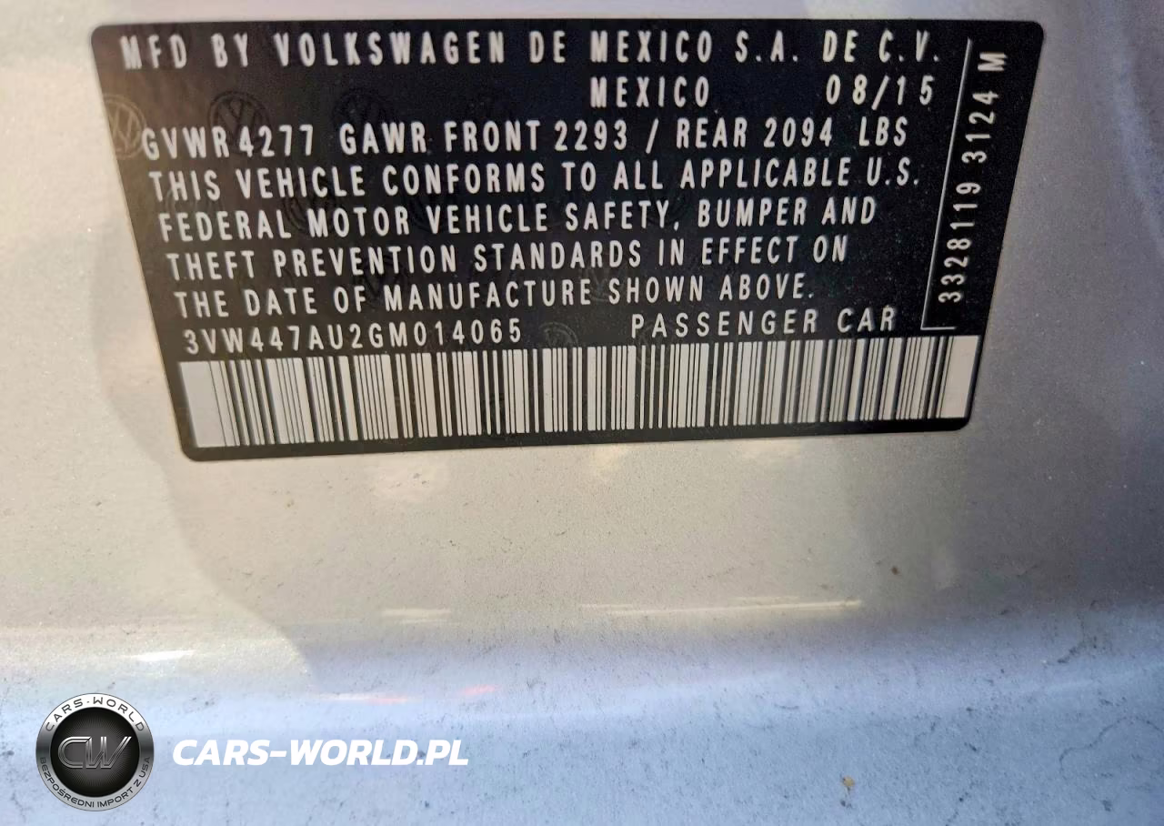 2016 Volkswagen Gti S-Se VIN:3VW447AU2GM014065 - 12