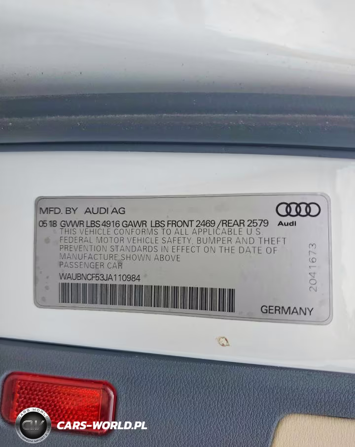 2018 Audi A5 Premium Plus VIN:WAUBNCF53JA110984 - 12