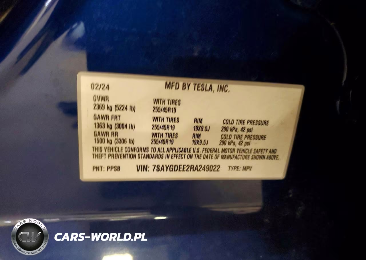 2024 Tesla Model Y VIN:7SAYGDEE2RA249022 - 13