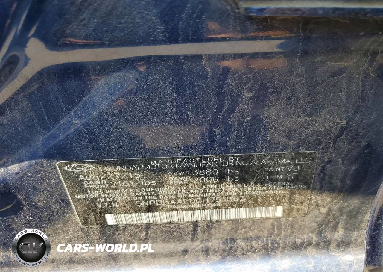 2016 Hyundai Elantra Se VIN:5NPDH4AE0GH751303 - 13