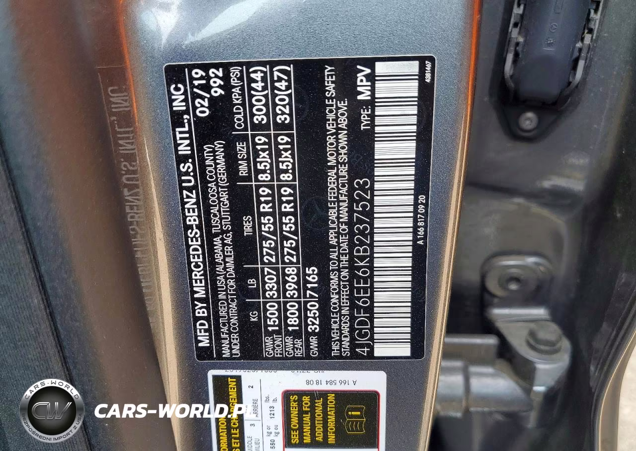 2019 Mercedes-Benz Gls 450 4Matic VIN:4JGDF6EE6KB237523 - 13