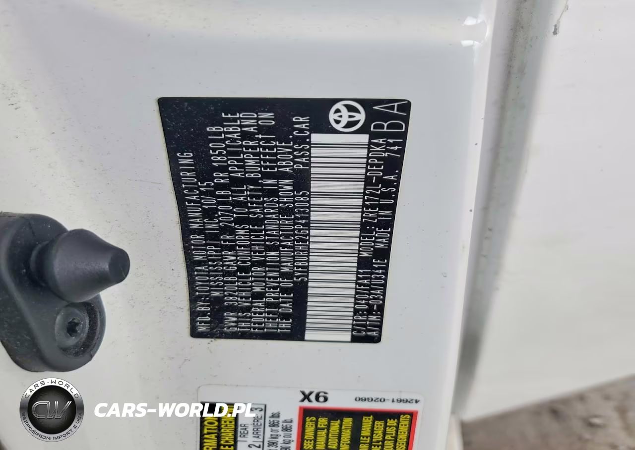 2016 Toyota Corolla L VIN:5YFBURHE2GP413085 - 12