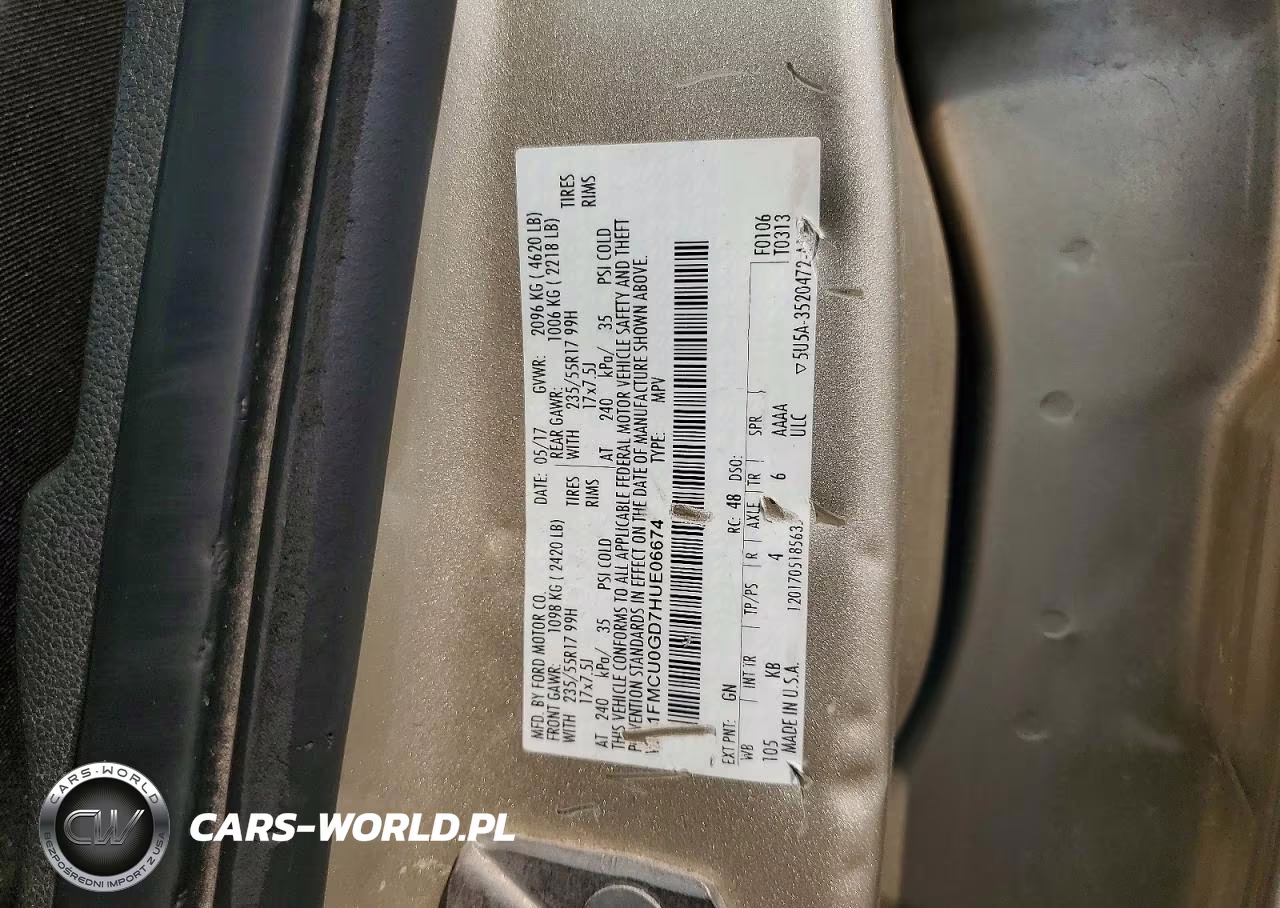 2017 Ford Escape Se VIN:1FMCU0GD7HUE06674 - 12