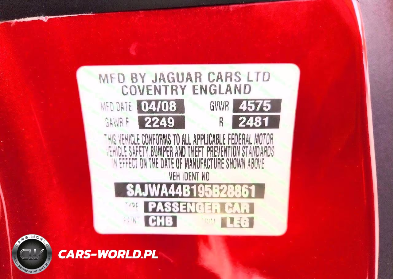 2009 Jaguar Xk VIN:SAJWA44B195B28861 - 12
