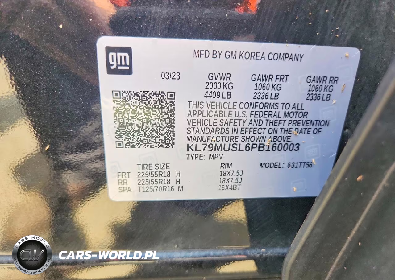 2023 Chevrolet Trailblazer Rs VIN:KL79MUSL6PB160003 - 13
