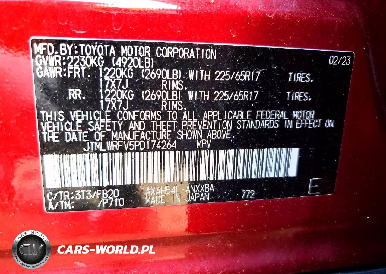 2023 Toyota Rav4 Le VIN:JTMLWRFV5PD174264 - 13