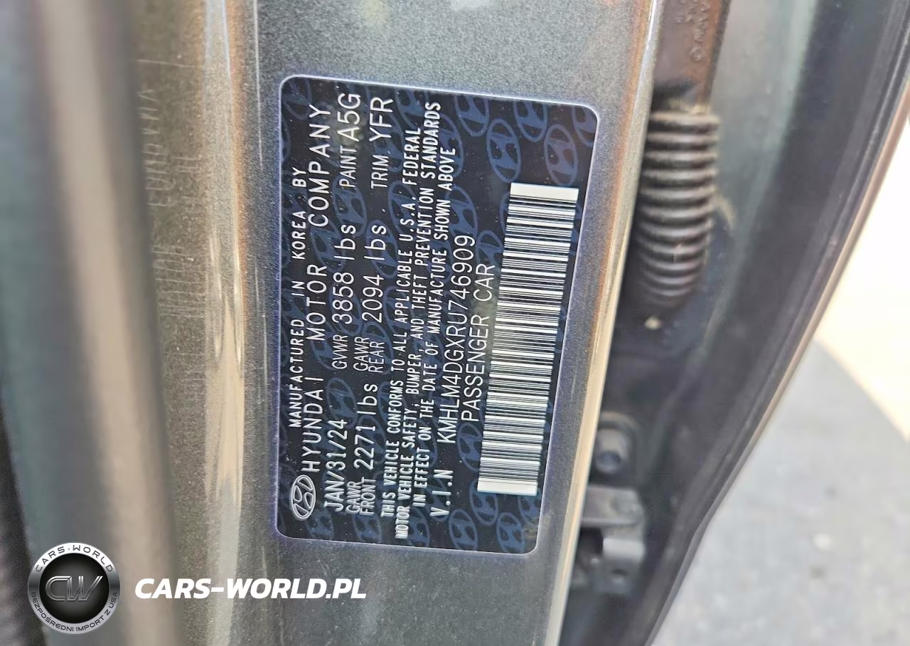 2024 Hyundai Elantra Sel VIN:KMHLM4DGXRU746909 - 12