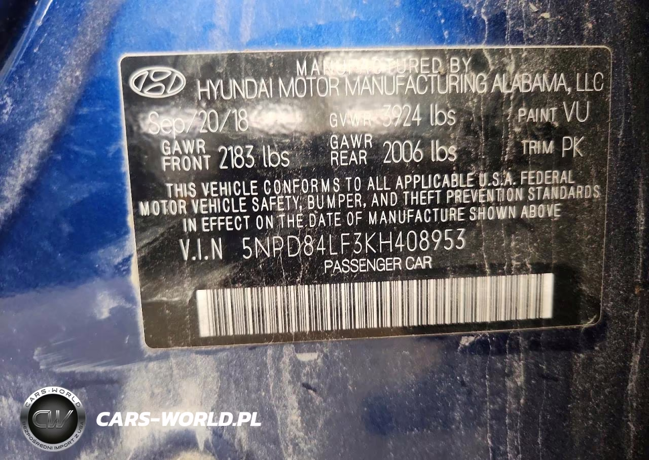 2019 Hyundai Elantra Sel VIN:5NPD84LF3KH408953 - 12