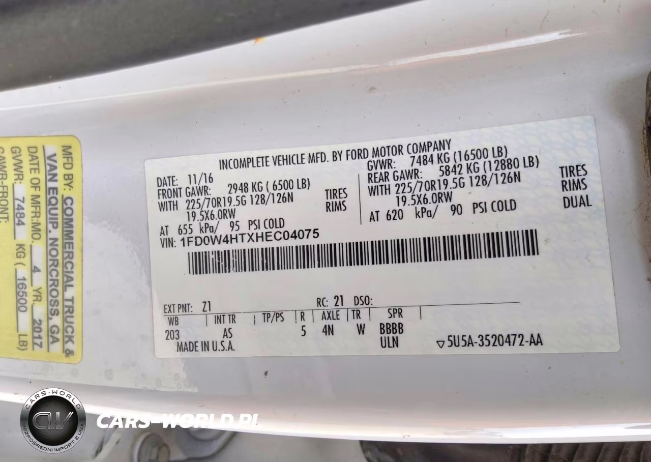 2017 Ford F450 Super Duty VIN:1FD0W4HTXHEC04075 - 12