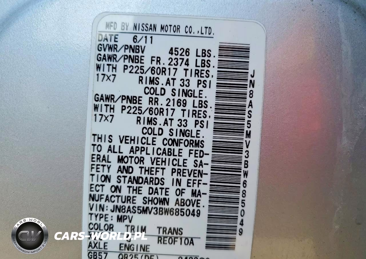2011 Nissan Rogue S VIN:JN8AS5MV3BW685049 - 13