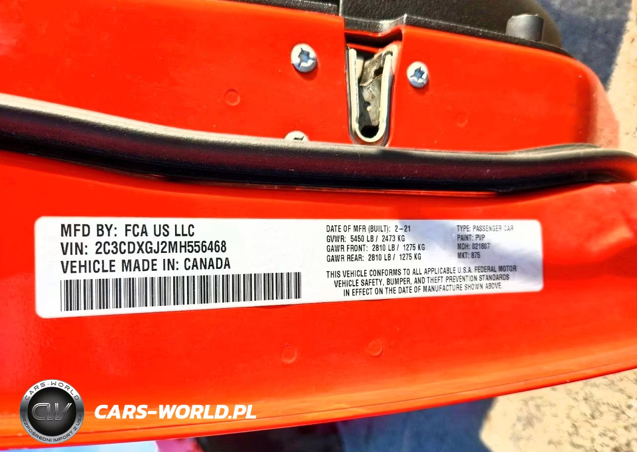 2021 Dodge Charger Scat Pack VIN:2C3CDXGJ2MH556468 - 13