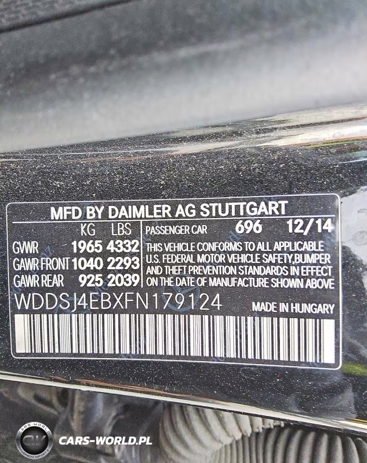 2015 Mercedes-Benz Cla 250 VIN:WDDSJ4EBXFN179124 - 12
