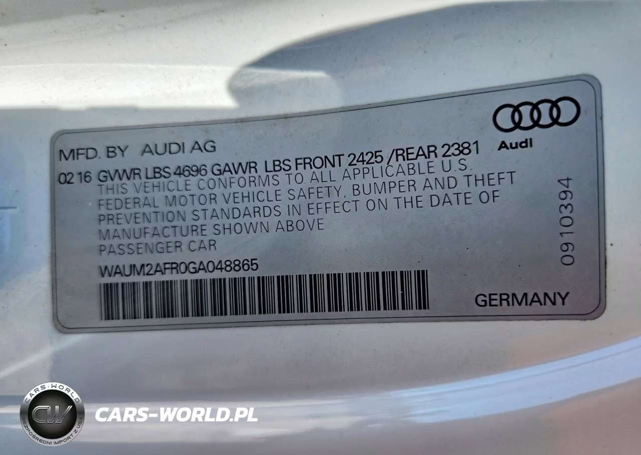 2016 Audi A5 Premium Plus S-Line VIN:WAUM2AFR0GA048865 - 12