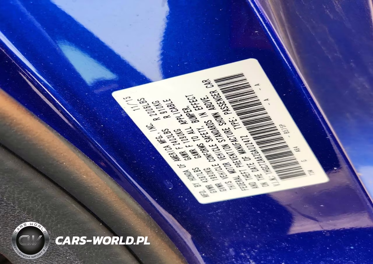 2016 Honda Accord Exl VIN:1HGCT2A82GA002472 - 12