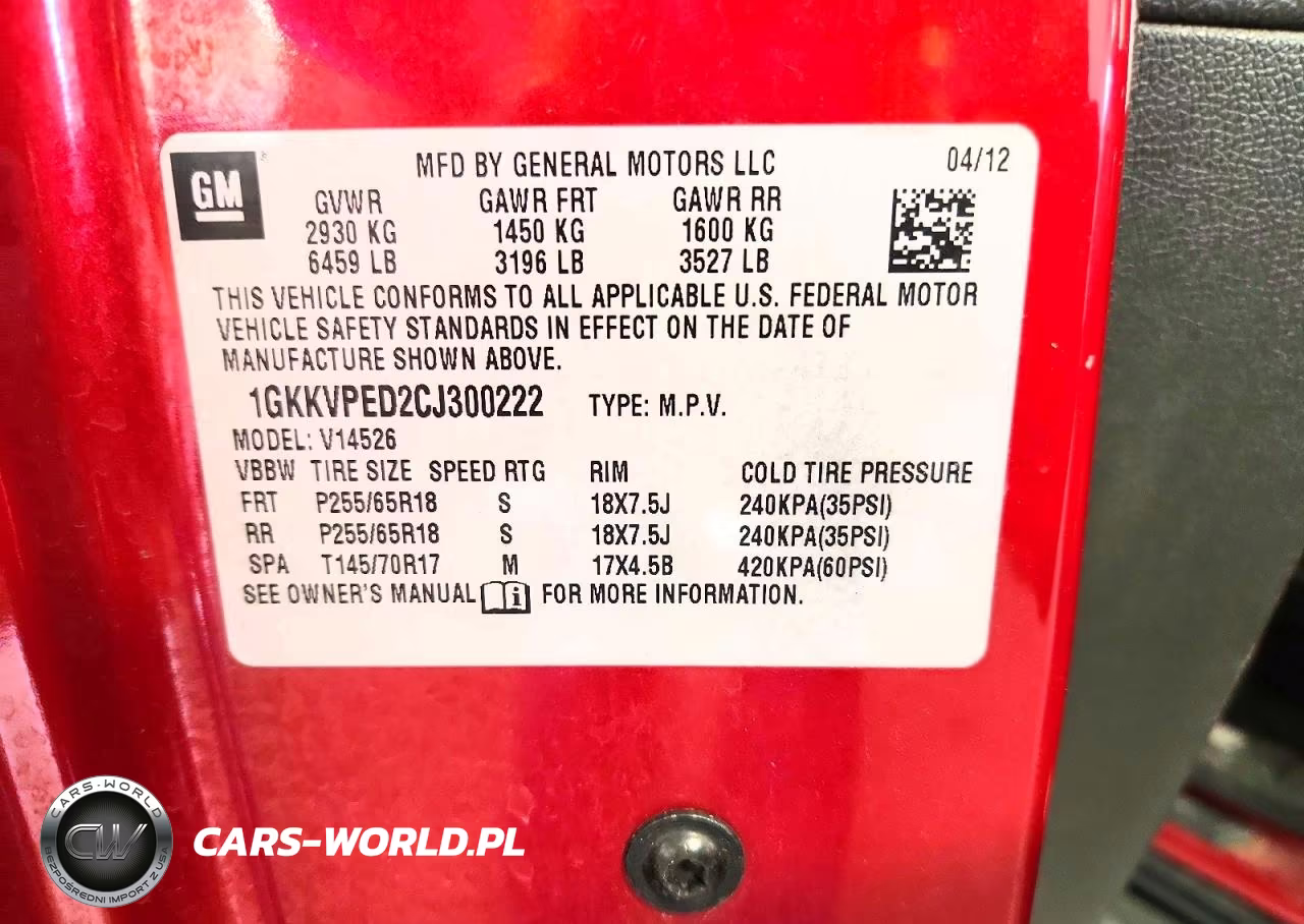 2012 GMC Acadia Sle VIN:1GKKVPED2CJ300222 - 13
