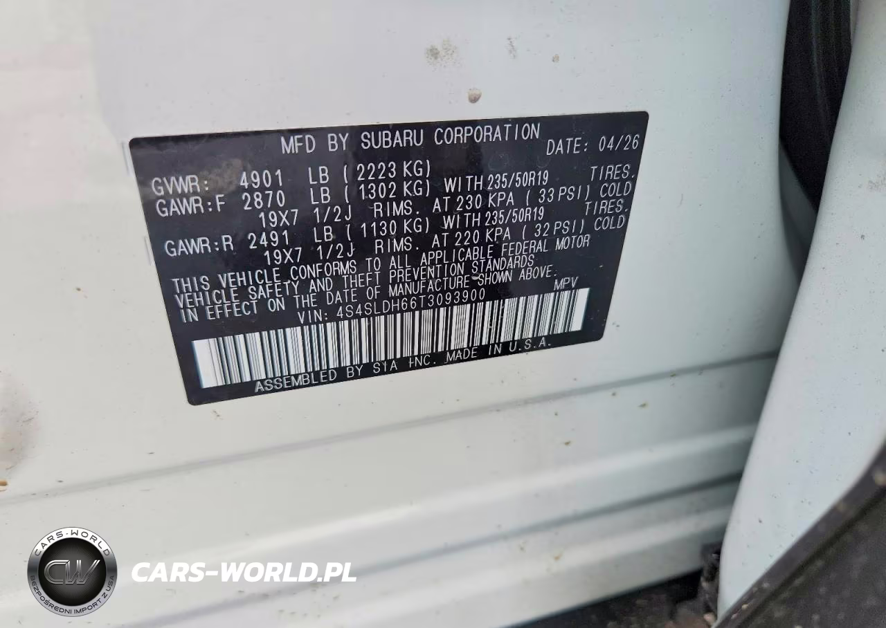 2026 Subaru Forester Sport VIN:4S4SLDH66T3093900 - 13